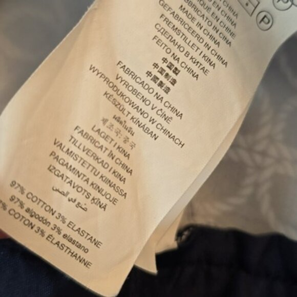 Michael Kors Women's Dress Pants Size 6 Navy Blue White Nautical Straight Leg - Picture 14 of 14